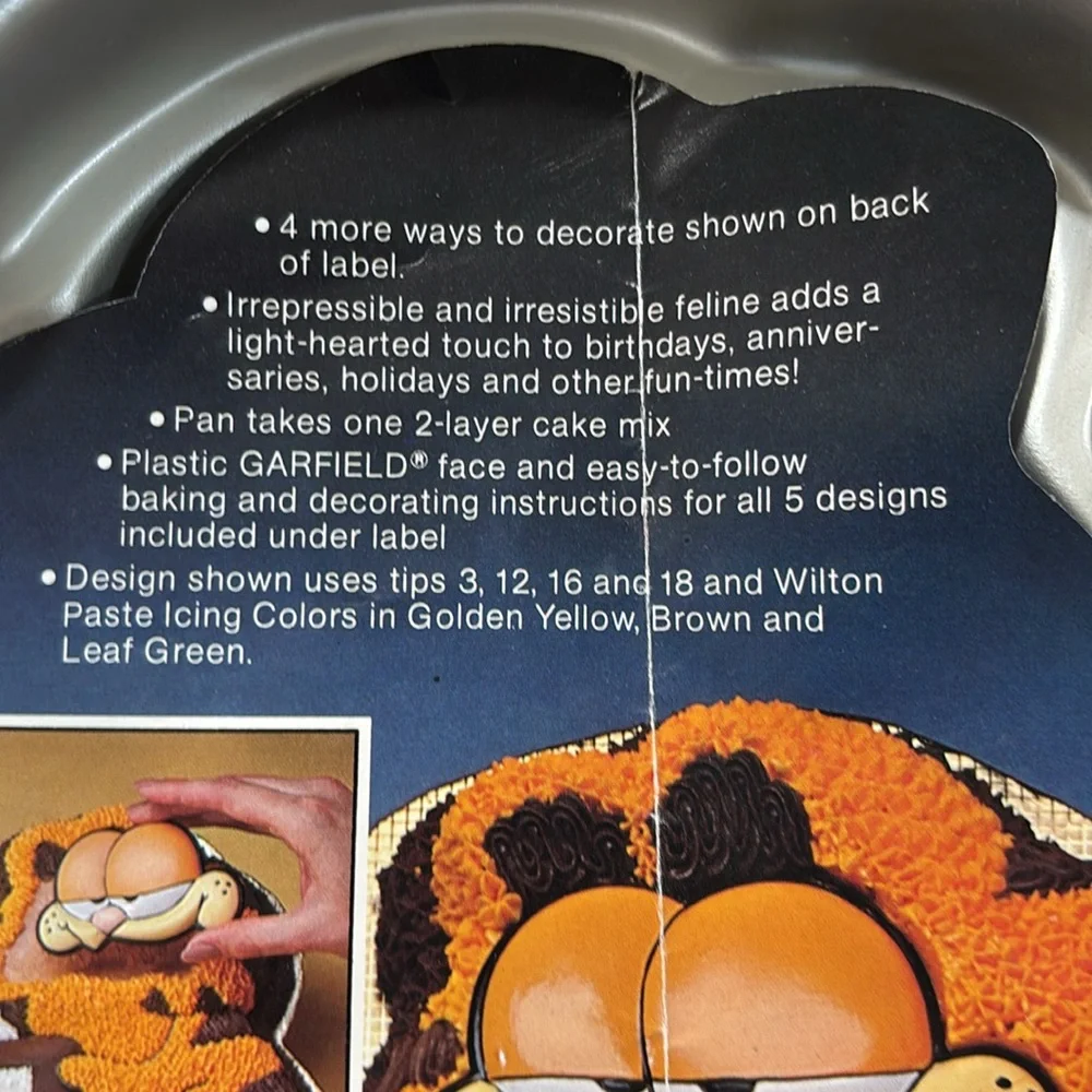 Wilton Garfield Aluminum Cake Pan 1978 1981 #2105-2447‎ VTG